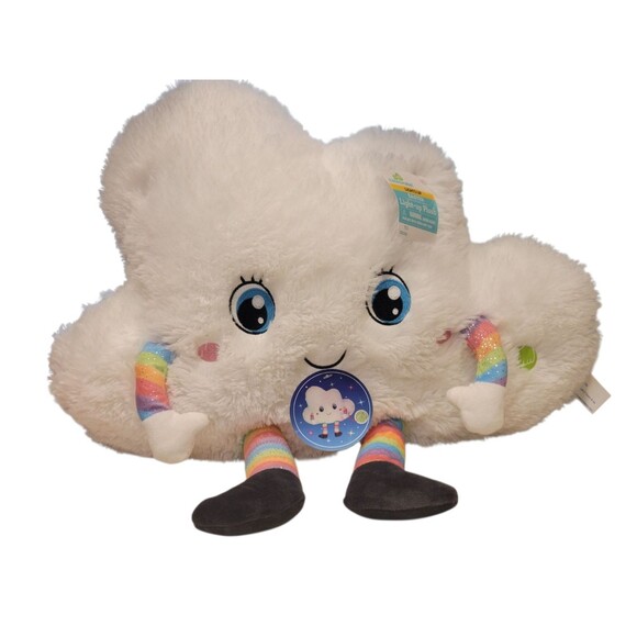 2021 NWT Celebrate Cloud Plush Rainbow Feet And Arms Lights Up Large 20" - Picture 1 of 11